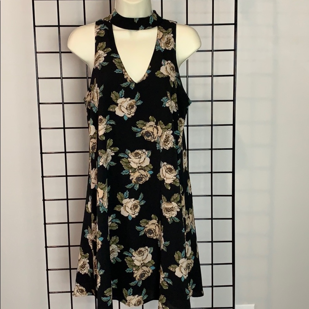 Altar’d State Black Floral Dress, EC, Sz S